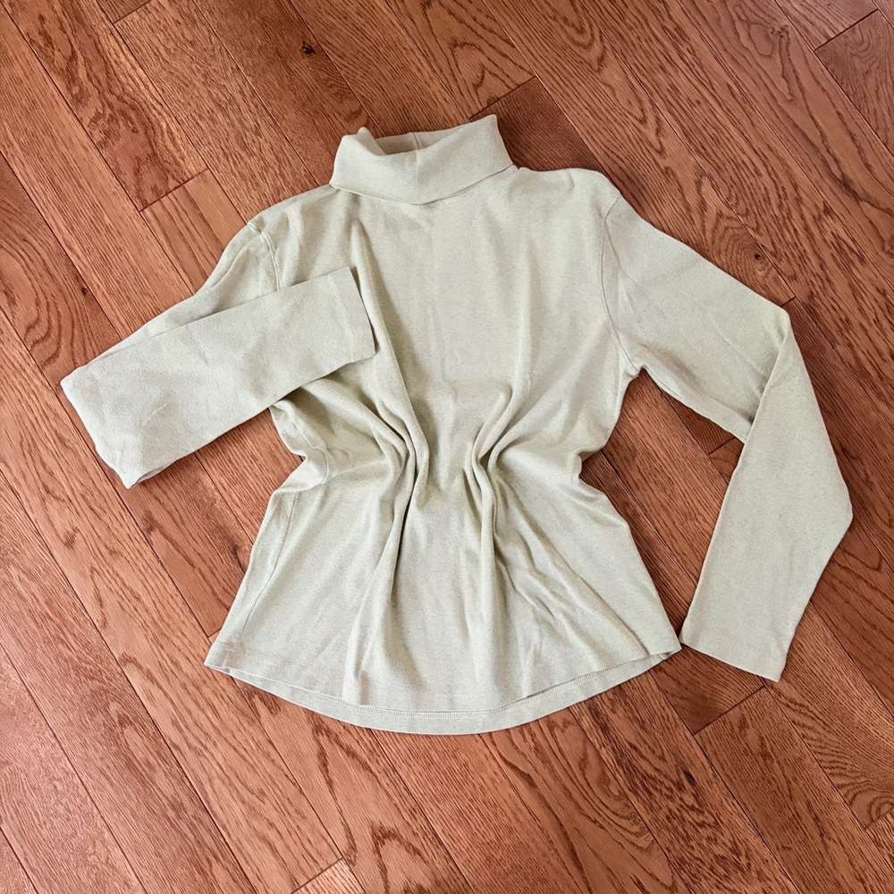 🐦‍🔥2 for $20🐦‍🔥 Vintage Y2K So Blue pistachio green Turtleneck Long-Sleeve shirt